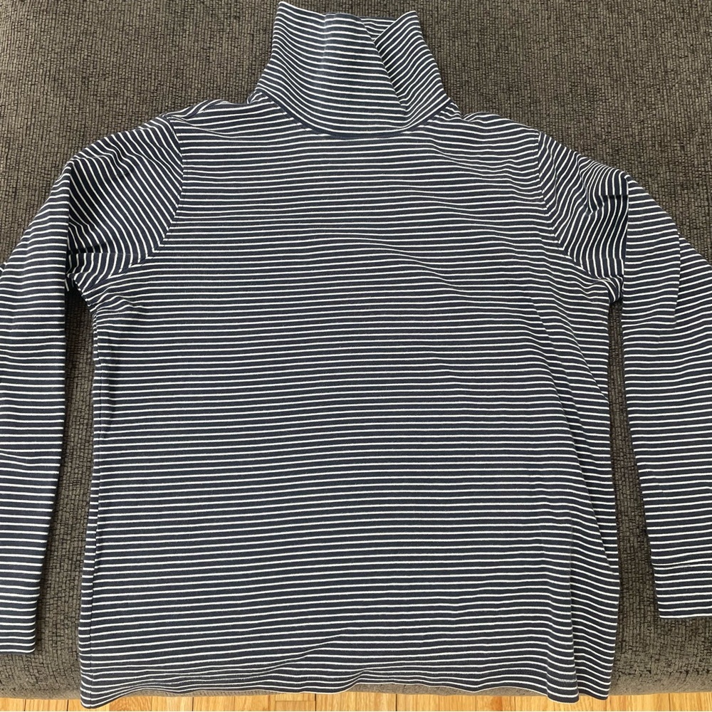 Striped turtleneck